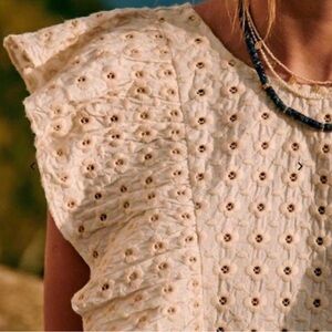 New Sezane Forta Lace Blouse, Size 42, 10